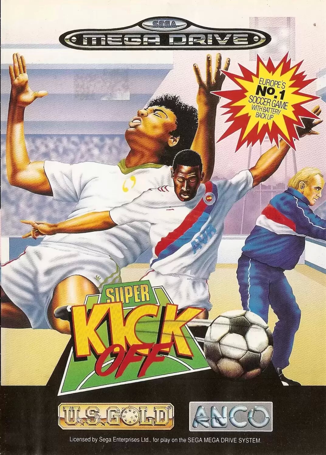 EUR - European Mega Drive Games - Super Kick Off