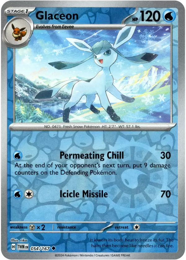 Twilight Mascarade - TWMEN - Glaceon Reverse