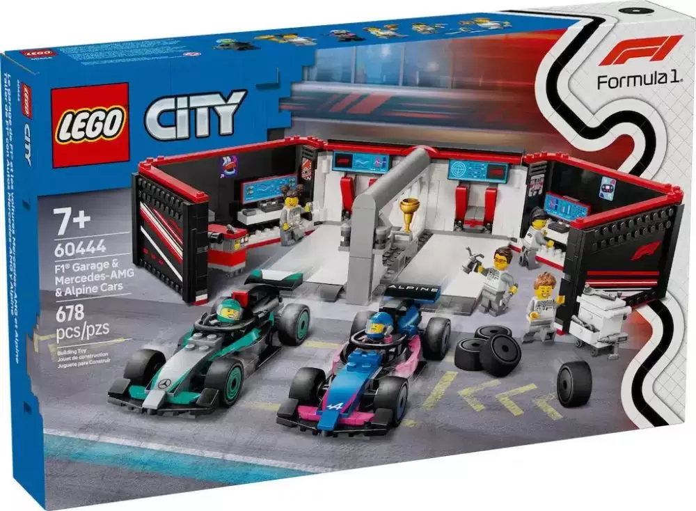 LEGO CITY - F1 Garage & Mercedes-AMG & Alpine Cars