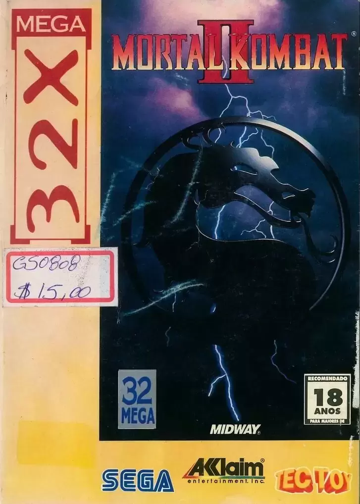 BRA - Jeux Mega Drive 32X Brésiliens - Mortal Kombat II