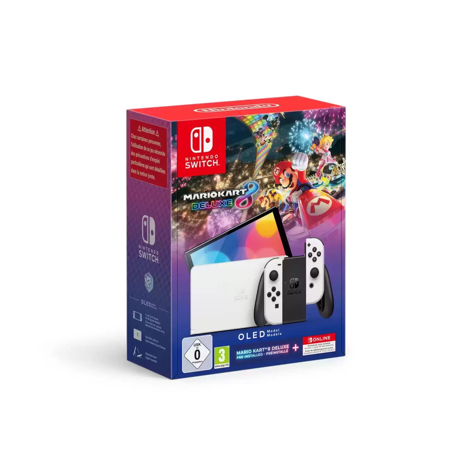 Nintendo Switch Stuff - Nintendo Switch Oled version blanche +  Mario Kart 8 Deluxe