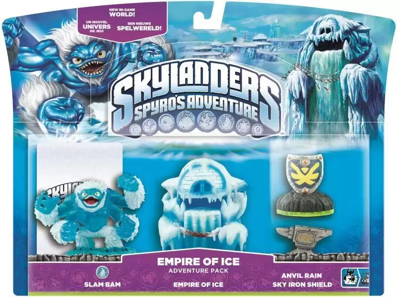 Skylanders : Spyro\'s Adventure - Empire of Ice - Adventure pack Slam Bam/Empire Of Ice/Anvil Rain/Sky iron Shield 4 Pack