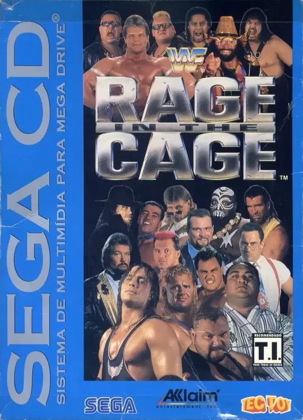 BRA - SEGA CD games - WWF Rage in the Cage