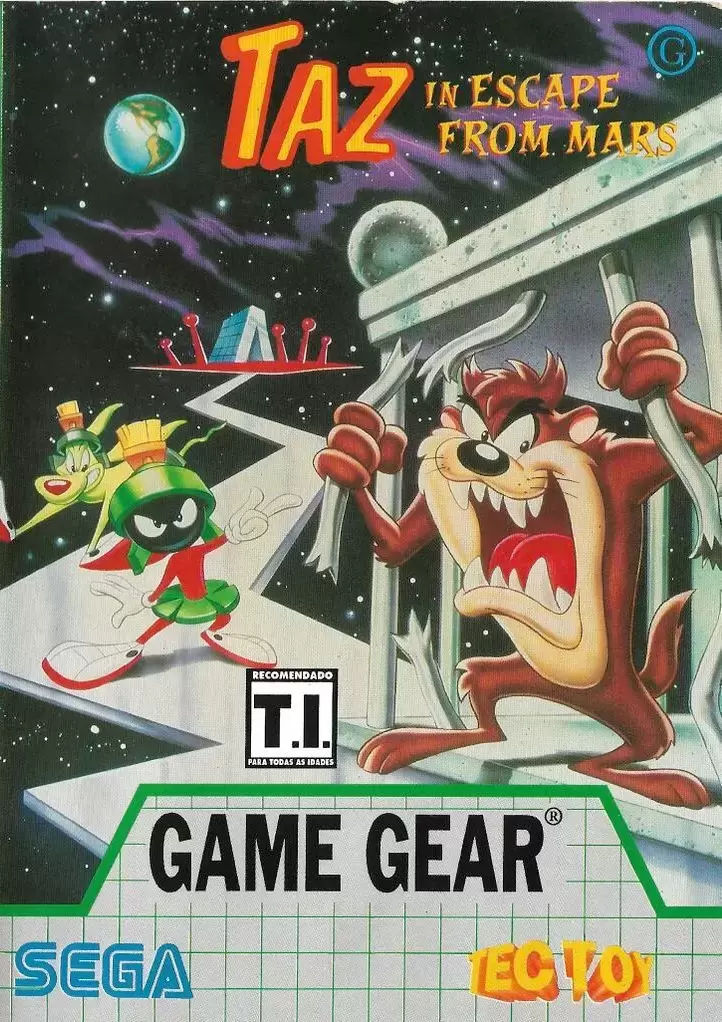 BRA - Brazilian Gamegear Games - Taz in Escape from Mars