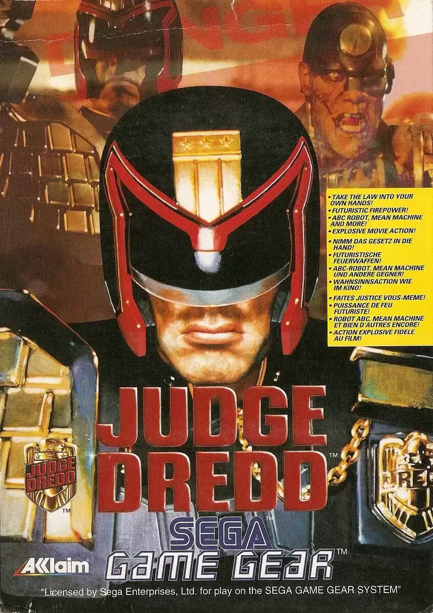 EUR - European Gamegear Games - Judge Dredd