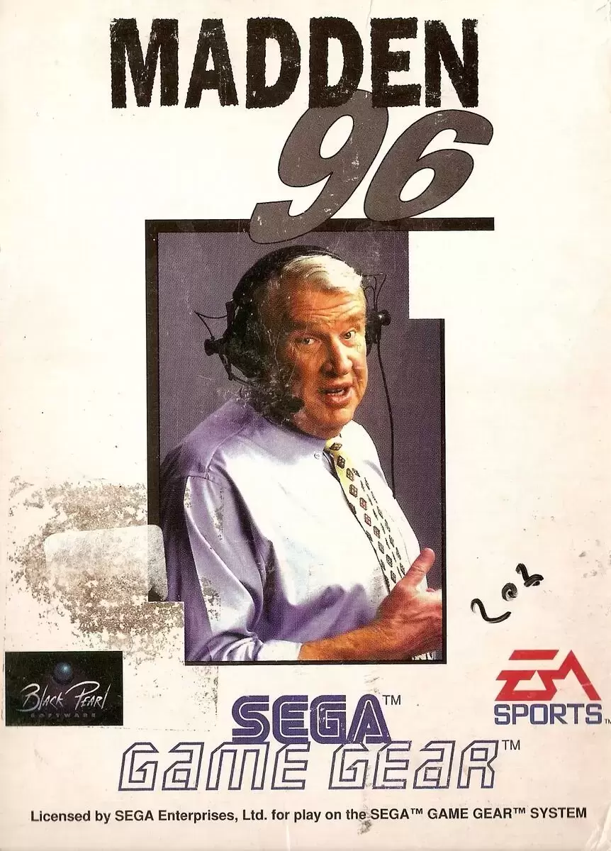 EUR - Jeux Gamegear Européens - Madden NFL \'96