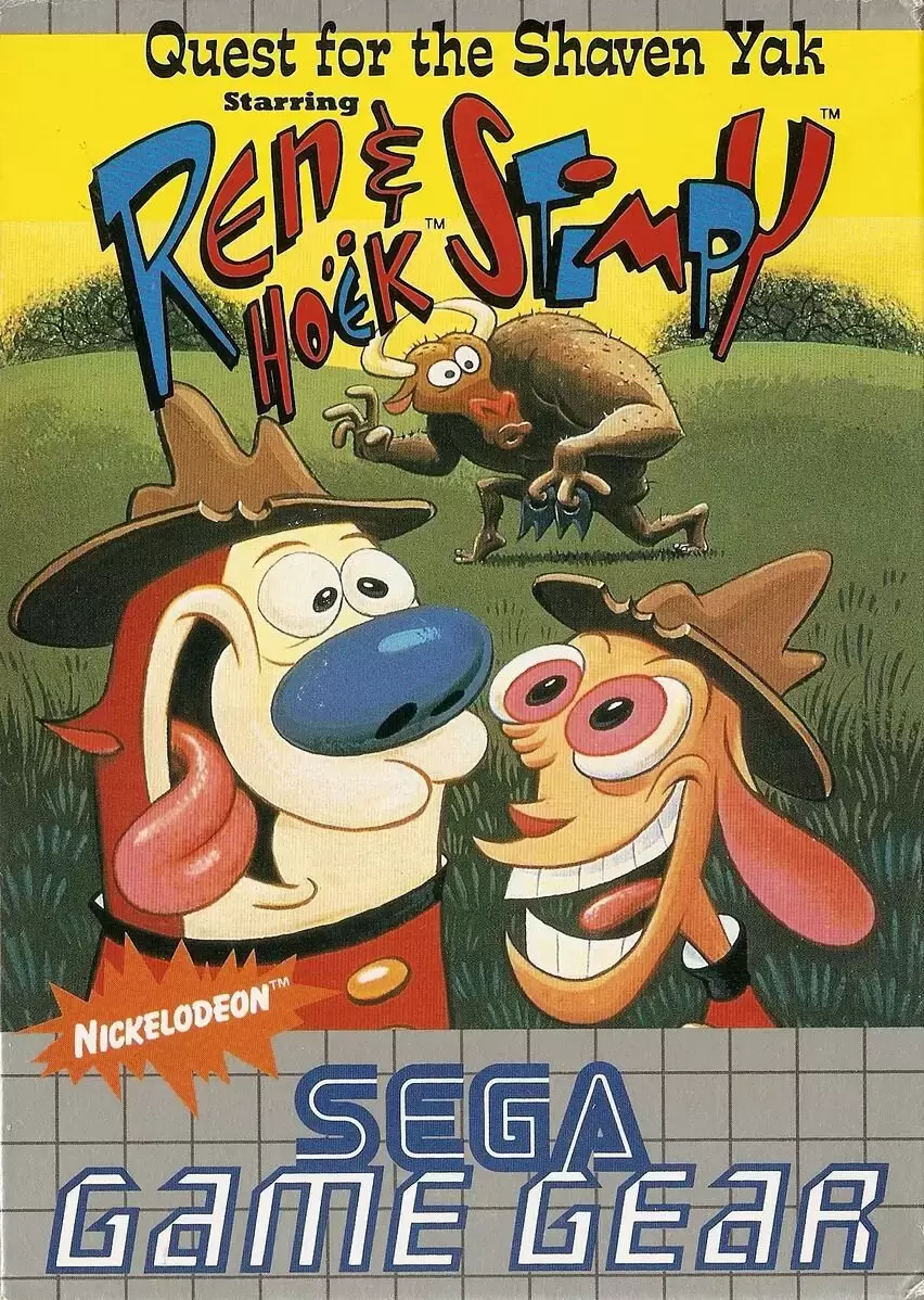 EUR - European Gamegear Games - Quest for the Shaven Yak Starring Ren Hoëk & Stimpy