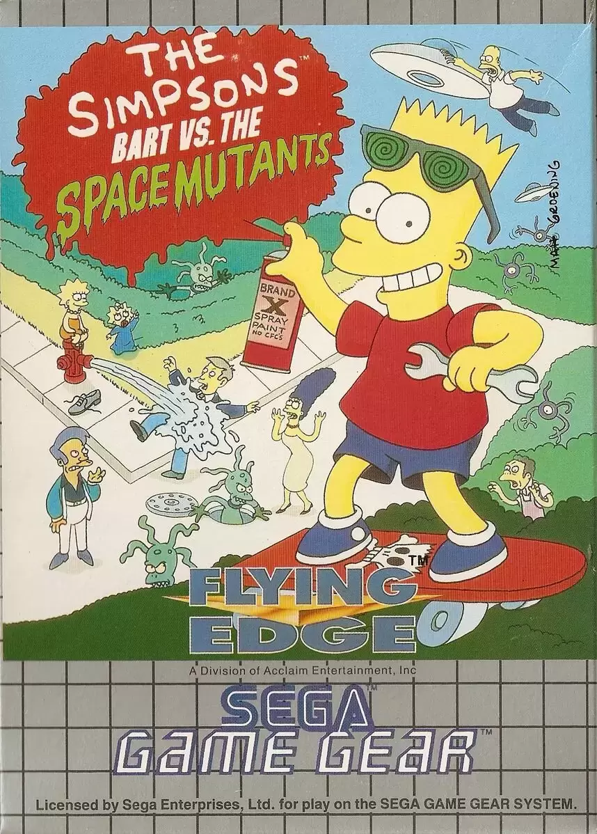 EUR - Jeux Gamegear Européens - The Simpsons: Bart vs. the Space Mutants