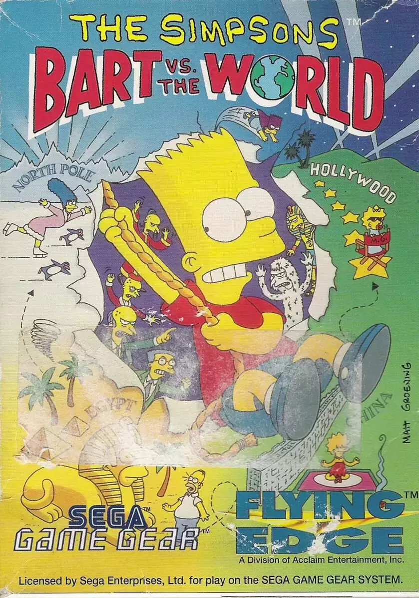 EUR - Jeux Gamegear Européens - The Simpsons: Bart vs. the World