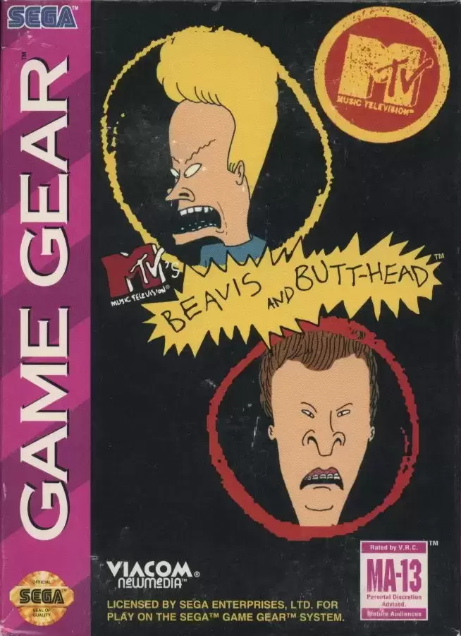 US - American Gamegear games - Beavis and Butt-head