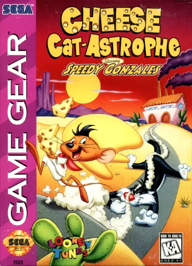 US - American Gamegear games - Cheese Cat-Astrophe Starring Speedy Gonzales