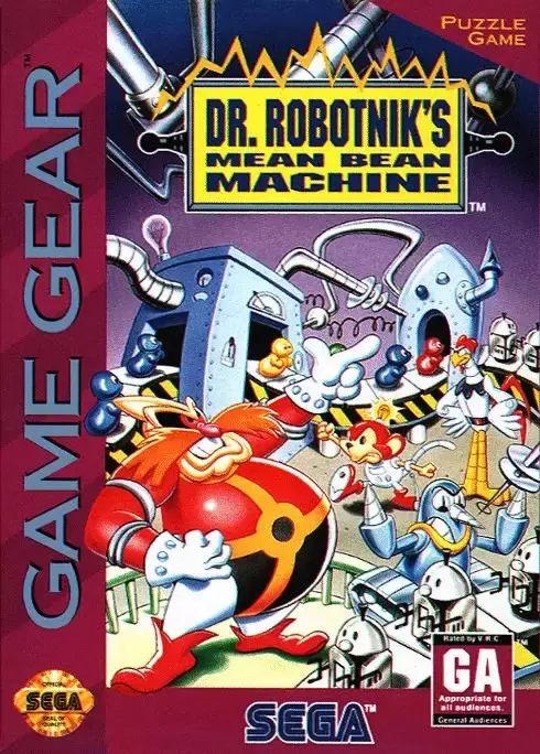 US - American Gamegear games - Dr. Robotnik\'s Mean Bean Machine