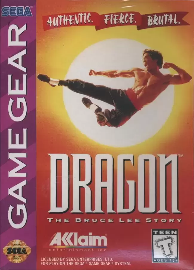 US - American Gamegear games - Dragon: The Bruce Lee Story