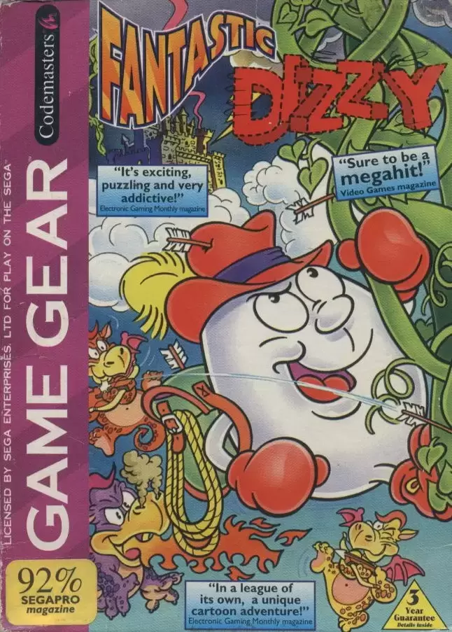 US - American Gamegear games - Fantastic Dizzy