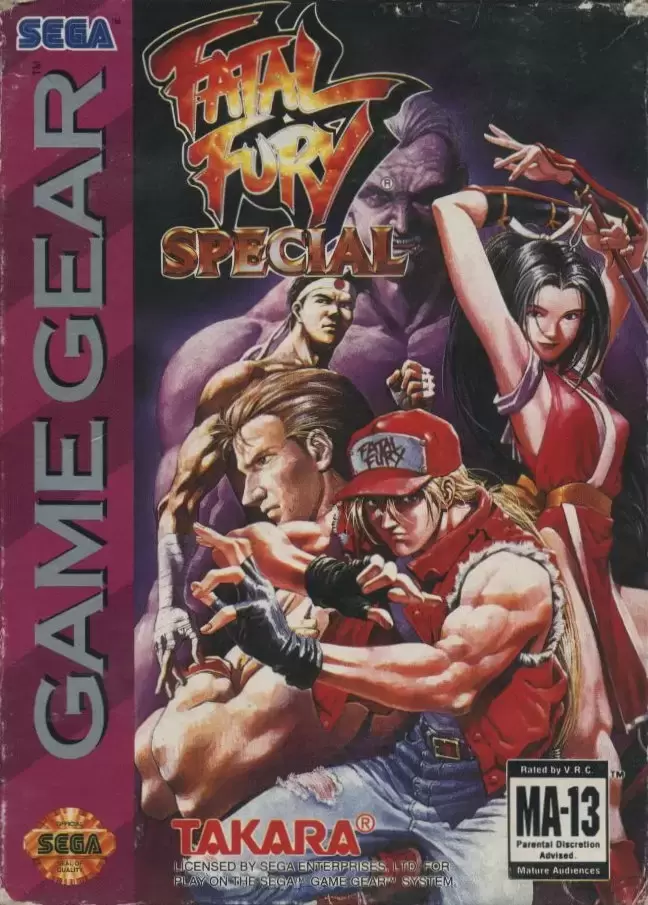 US - American Gamegear games - Fatal Fury Special
