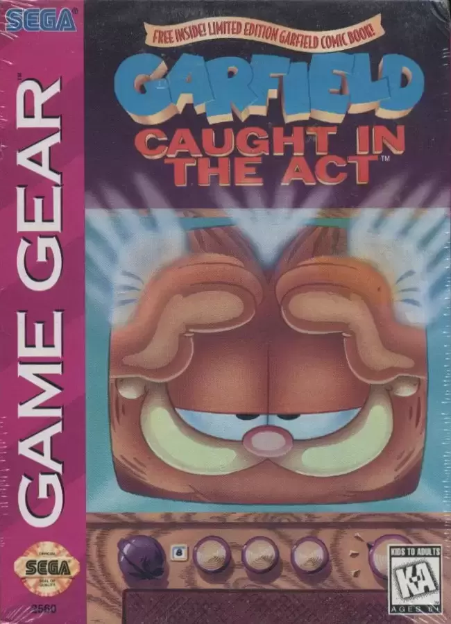 US - American Gamegear games - Garfield: Caught in the Act