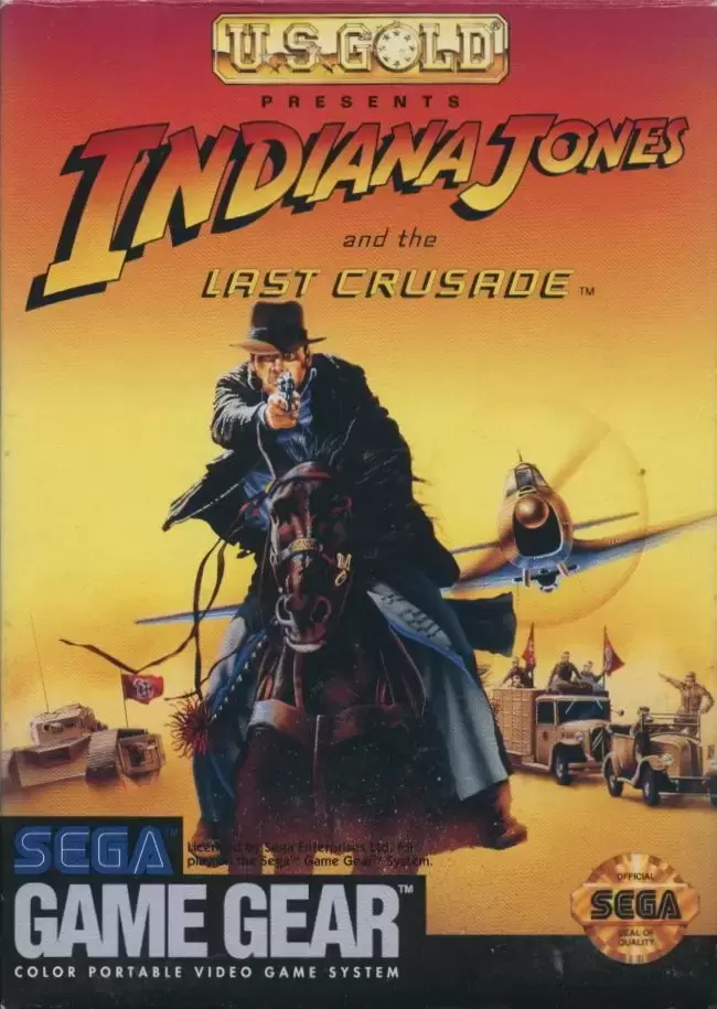 US - American Gamegear games - Indiana Jones and the Last Crusade