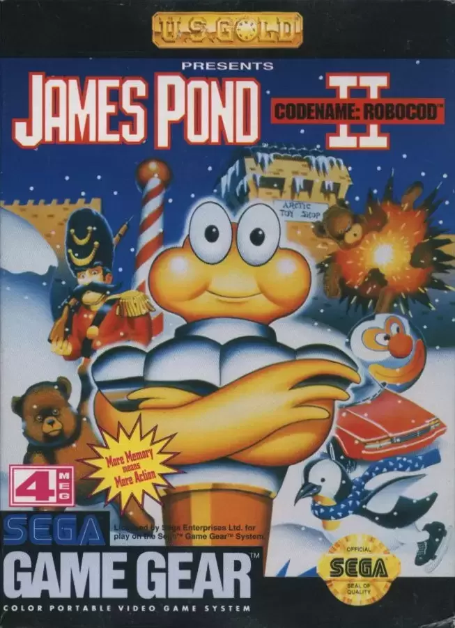 US - American Gamegear games - James Pond II: Codename RoboCod