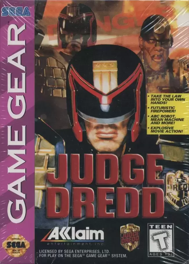 US - American Gamegear games - Judge Dredd