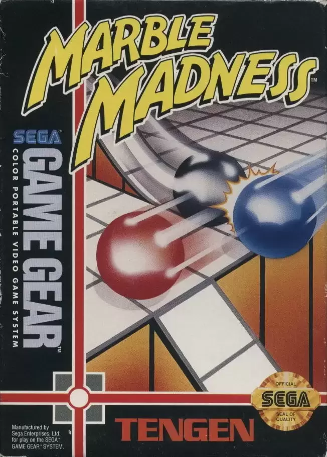 US - American Gamegear games - Marble Madness