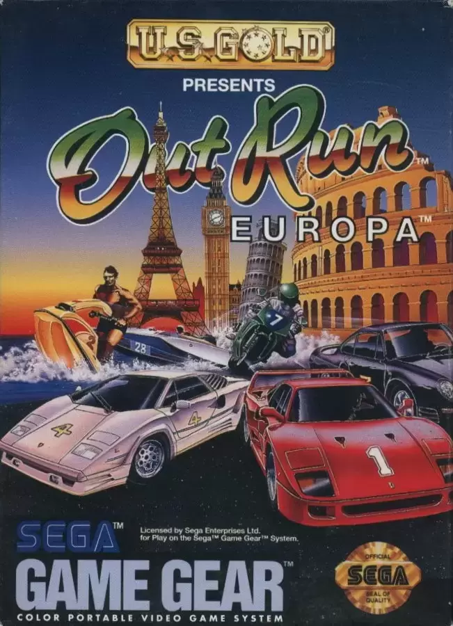 US - Jeux GameGear Américains - OutRun Europa