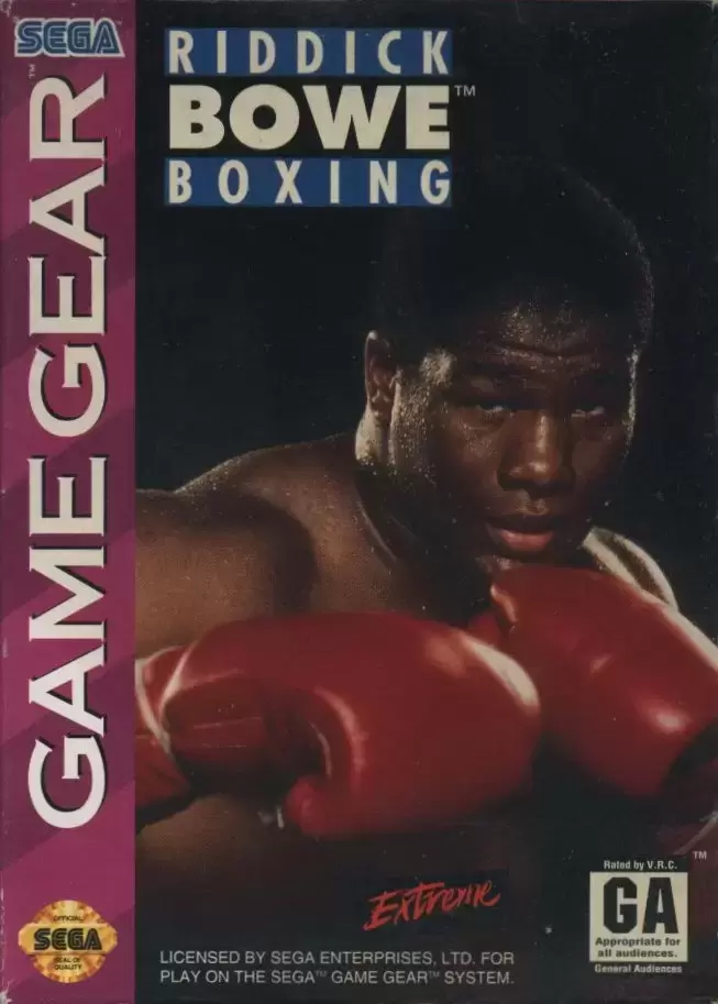 US - Jeux GameGear Américains - Riddick Bowe Boxing