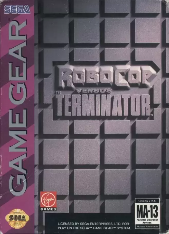 US - American Gamegear games - RoboCop Versus The Terminator
