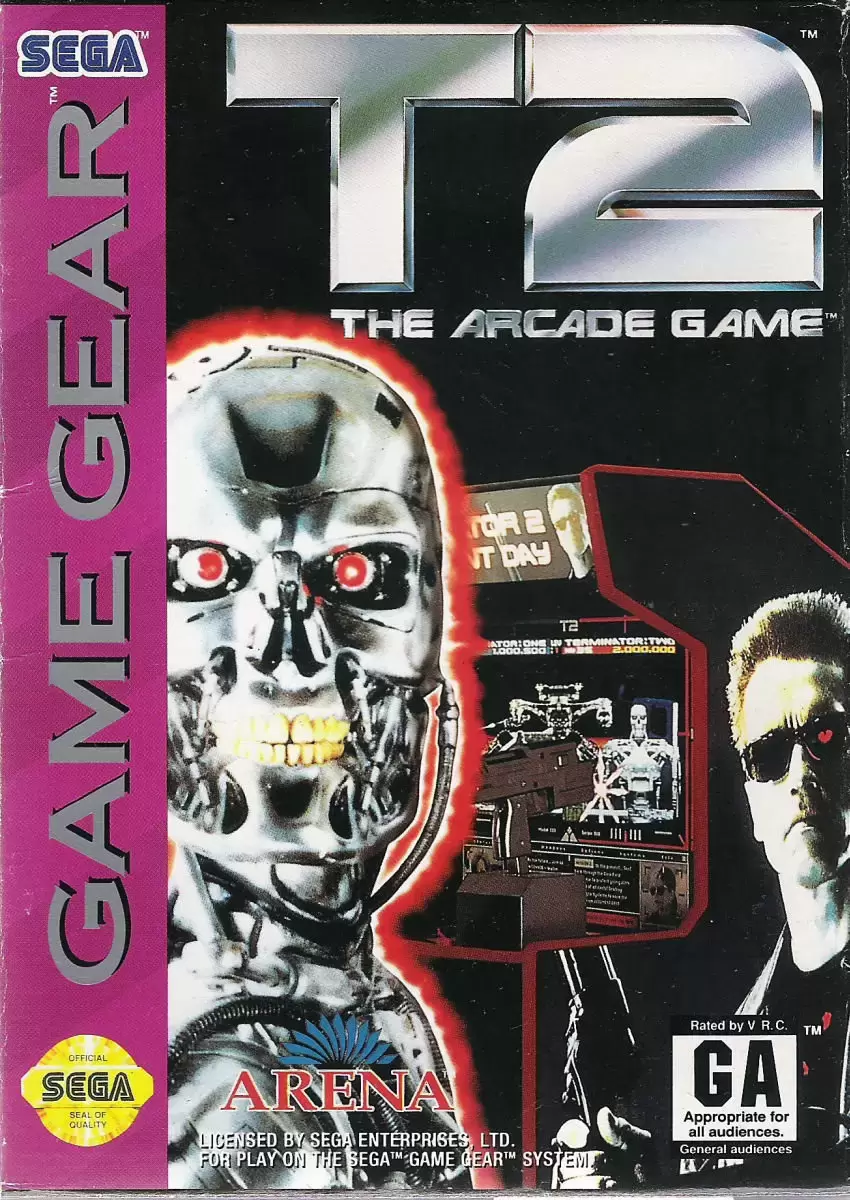 US - American Gamegear games - T2: The Arcade Game