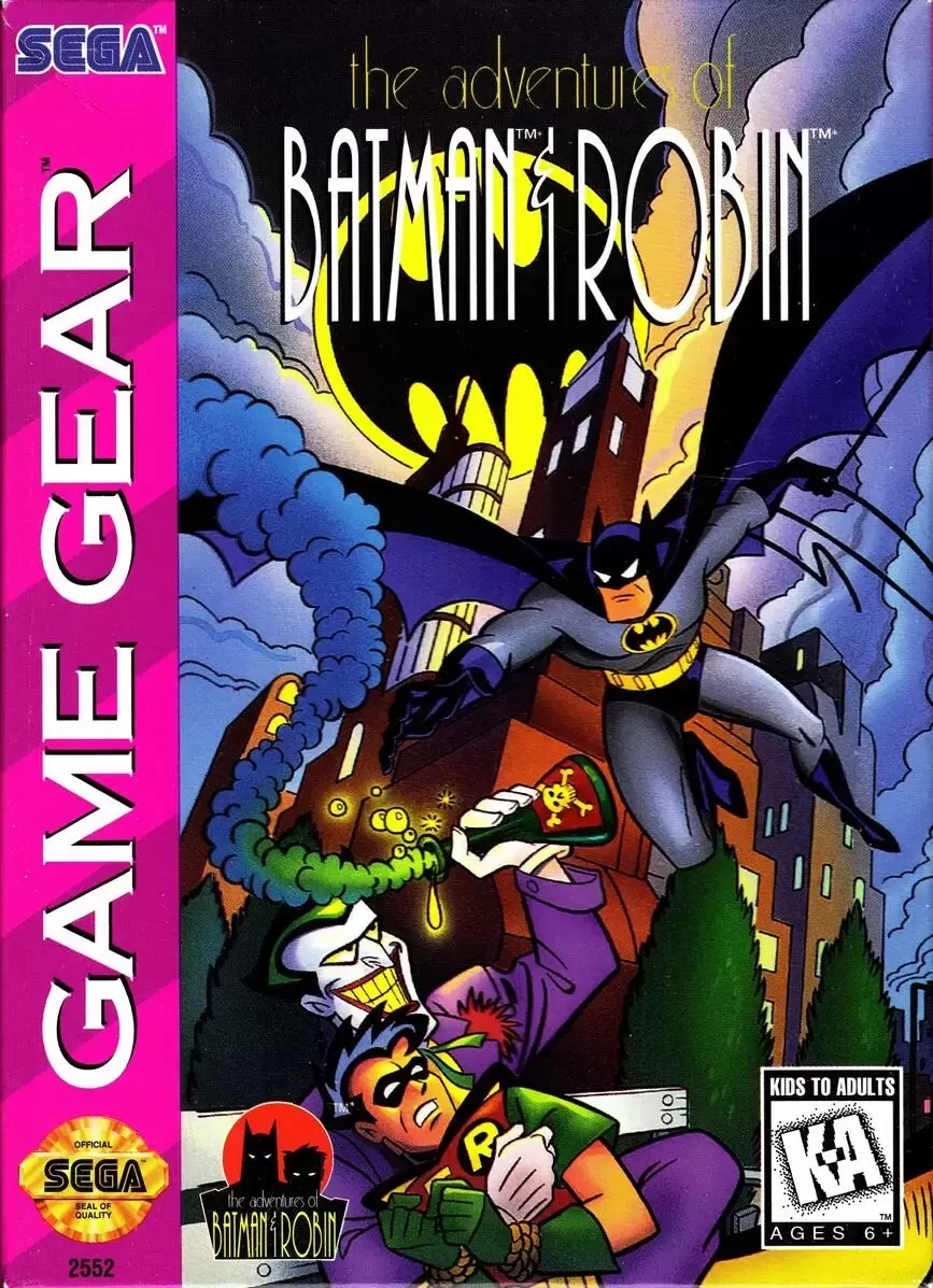 US - American Gamegear games - Adventures of Batman & Robin