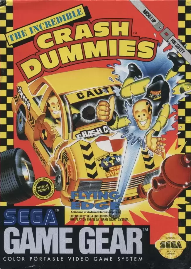 US - American Gamegear games - The Incredible Crash Dummies
