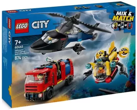 LEGO CITY - Helicopter, Fire Engine & Submarine Remix