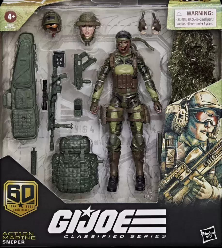 G.I. JOE - Classified Series - Action Marine - Sniper (60th Anniversary)
