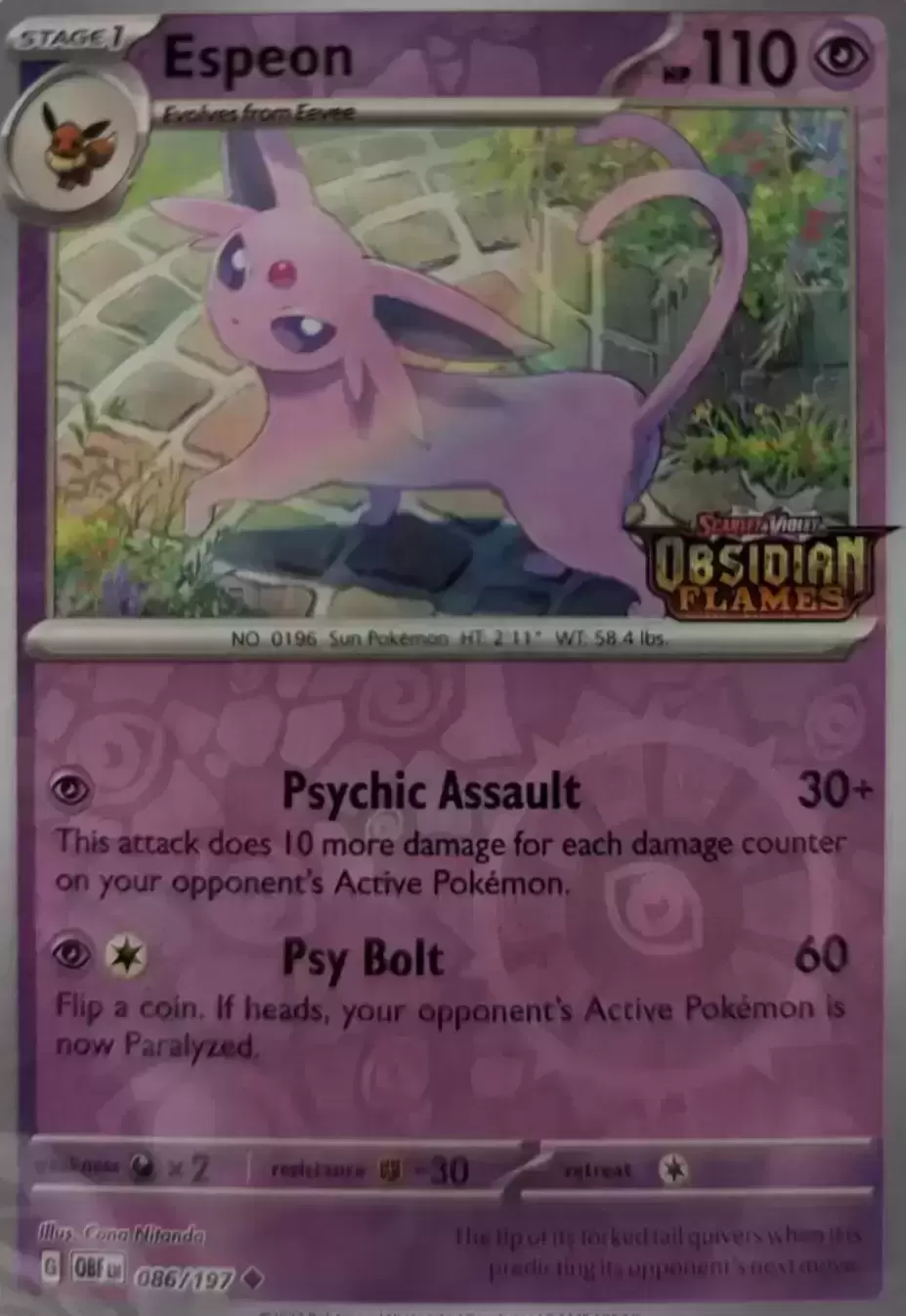 Obsidian Flames - OBF (OBFEN) - Espeon Reverse Logo