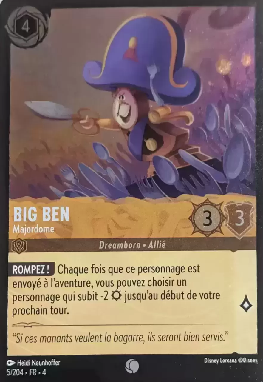 Le retour d\'Ursula - Chapitre 4 - Big Ben - Majordome - Brillante