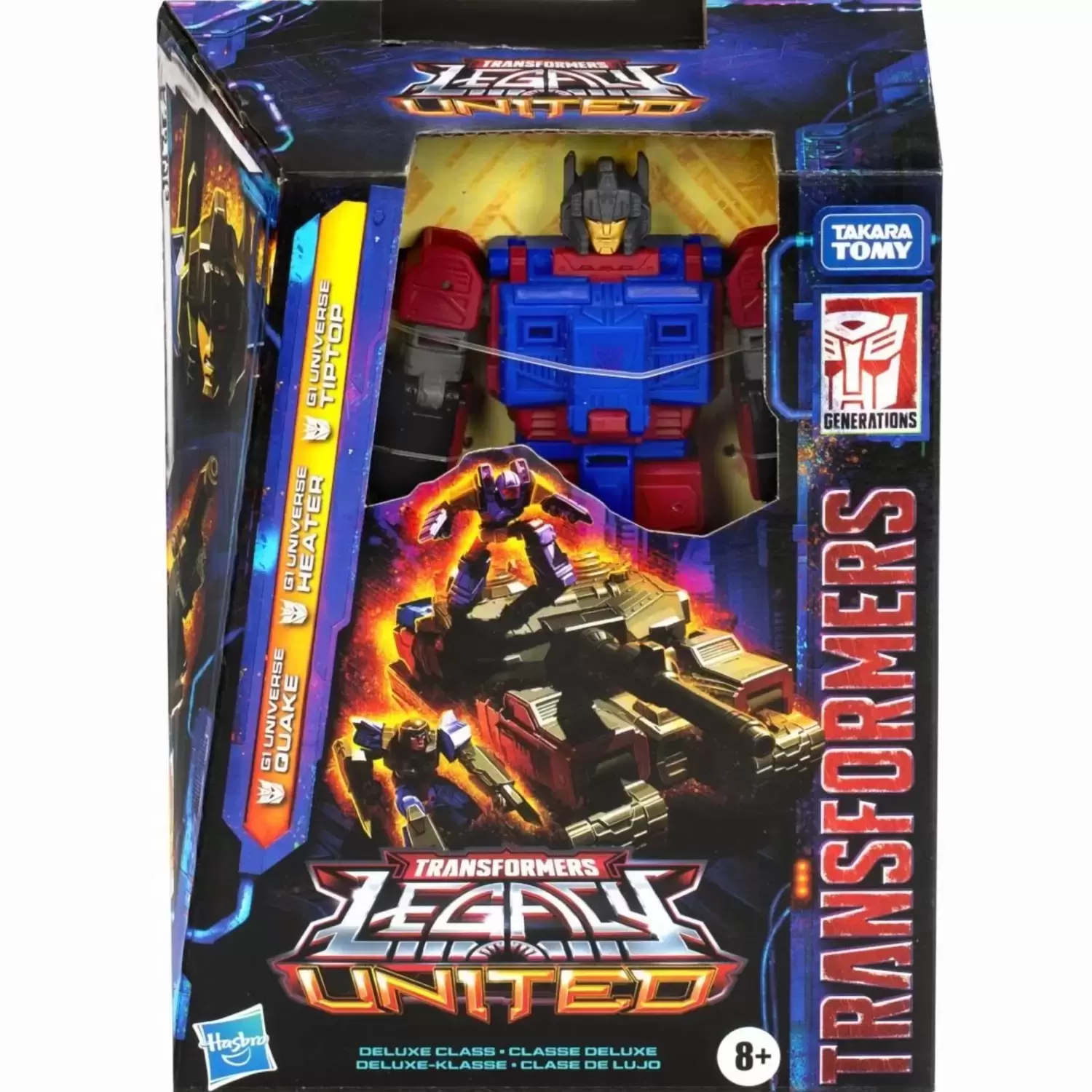 Transformers Legacy United - G1 Universe Quake + Heater + Tiptop (Deluxe Class)