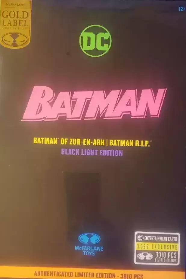 McFarlane - DC Multiverse - Batman of Zur-En-Arh - Batman RIP Black Light  Edition