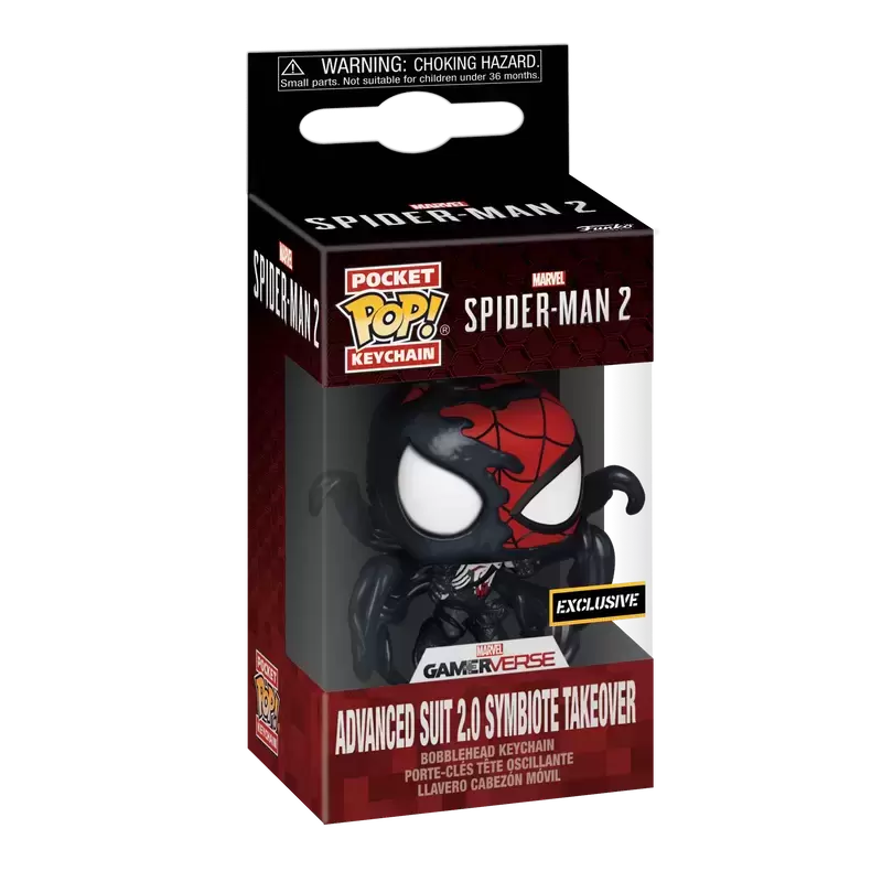 Marvel - POP! Keychain - Spider-Man 2 - Advanced Suit 2.0 Symbiote Takeover