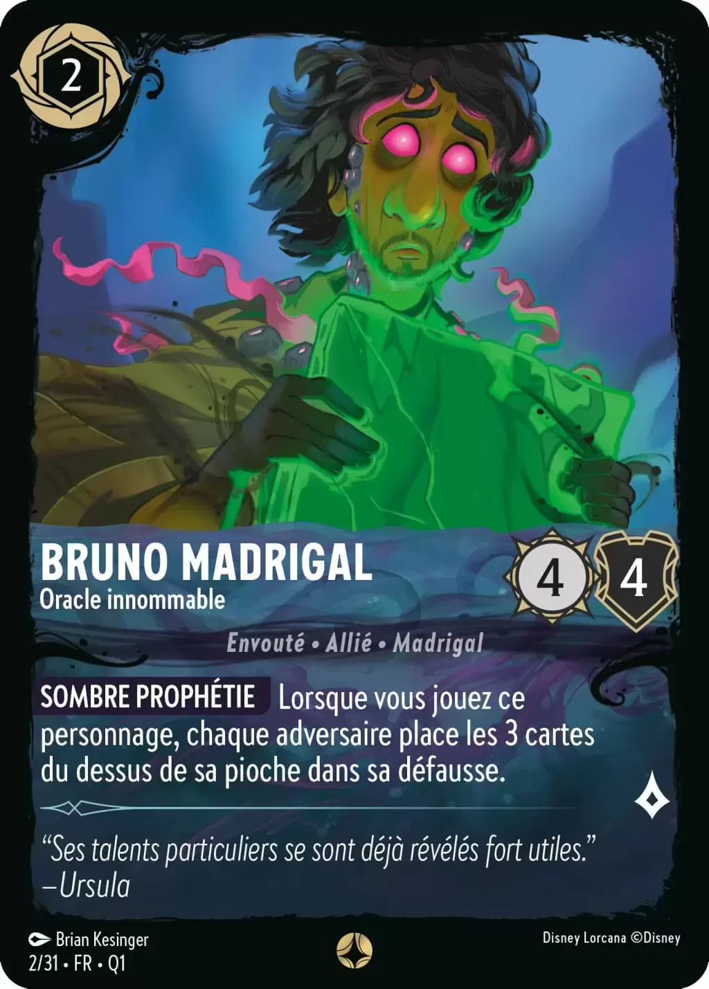 La Quête des Illumineurs – Menace des Profondeurs - Bruno Madrigal - Oracle Innommable