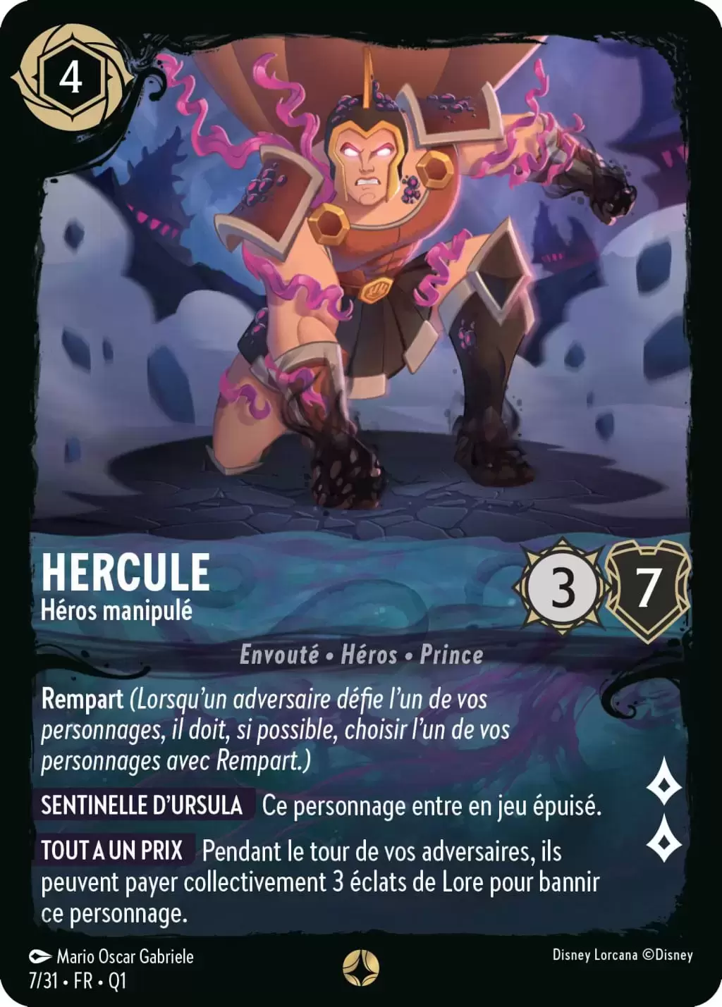 La Quête des Illumineurs – Menace des Profondeurs - Hercule - Héros Manipulé