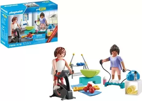 Playmobil Sports - Athletes with fitness equipment