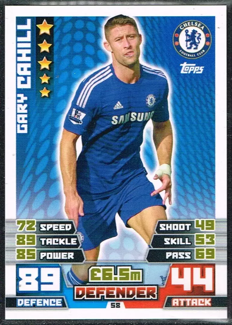 Match Attax - Premier League 2014/15 - Gary Cahill