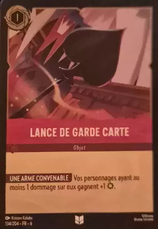 La Mer Azurite - Chapitre 6 - Lance de Garde Carte - Brillante