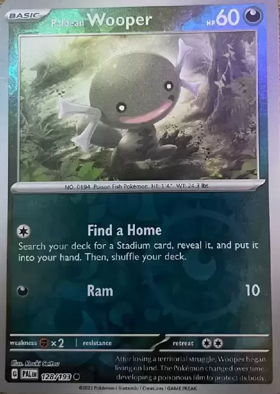 Paldea Evolved - PALEN - Paldean Wooper Reverse