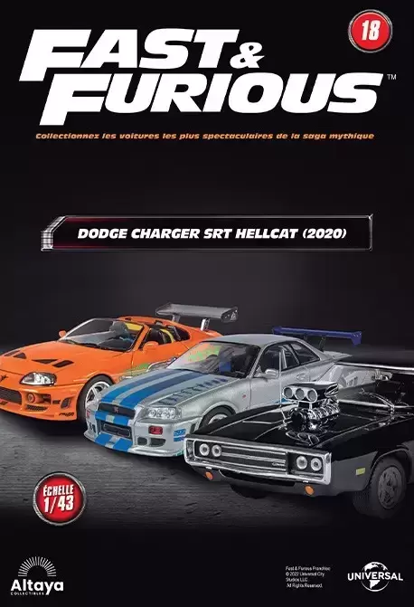 Altaya - Les voitures de Fast And Furious - Dodge Charger SRT Hellcat (2020) + Fascicule