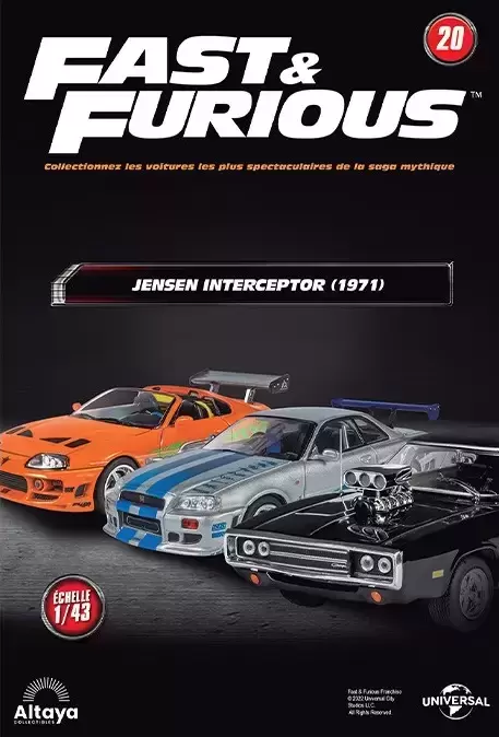 Altaya - Les voitures de Fast And Furious - La Jensen Interceptor + Fascicule