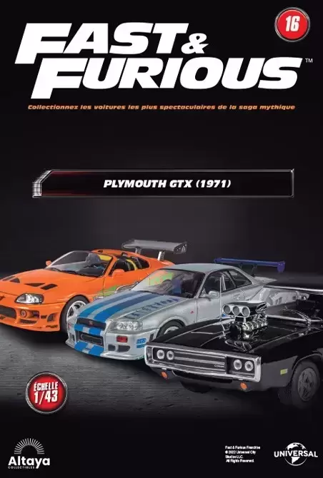 Altaya - Les voitures de Fast And Furious - La Plymouth GTX (1971) + Fascicule