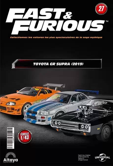 Altaya - Les voitures de Fast And Furious - La Toyota GR Supra + Fascicule