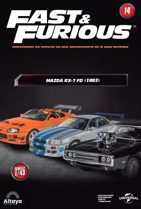 Altaya - Les voitures de Fast And Furious - La Mazda RX-7 FD (1993) + Fascicule