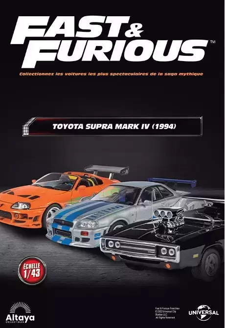 Altaya - Les voitures de Fast And Furious - La Toyota Supra Mark IV, 1994 + Fascicule