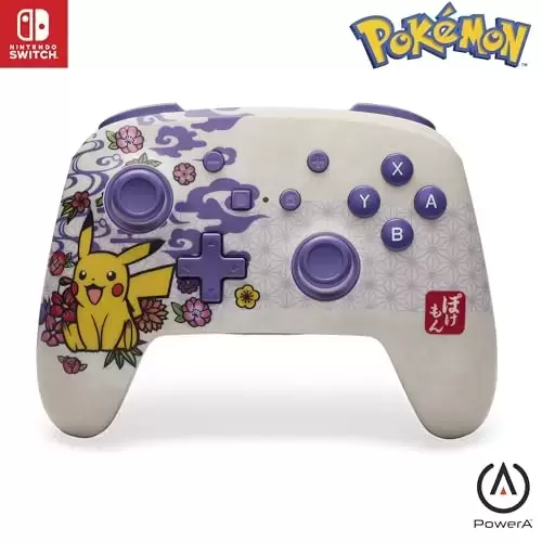 Nintendo Switch Stuff - PowerA Manette sans Fil - Pokémon Blossom